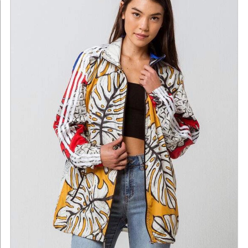 NWOT Adidas Originals Pineapple Windbreaker